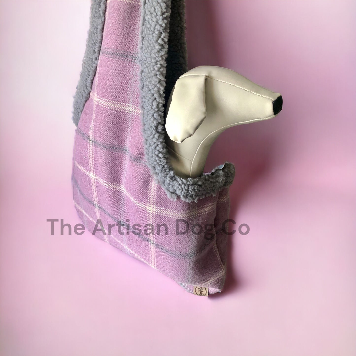 Handcrafted, luxury puppy/small dog carrier/Sling - The Dartmoor Heather Collection - optional personalisation