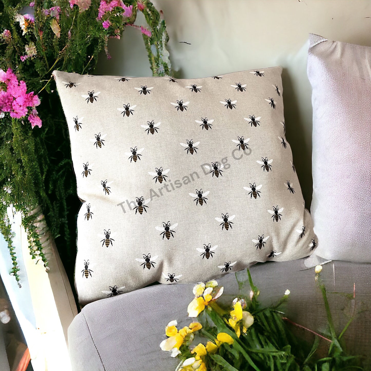 Honey Bee Cushion