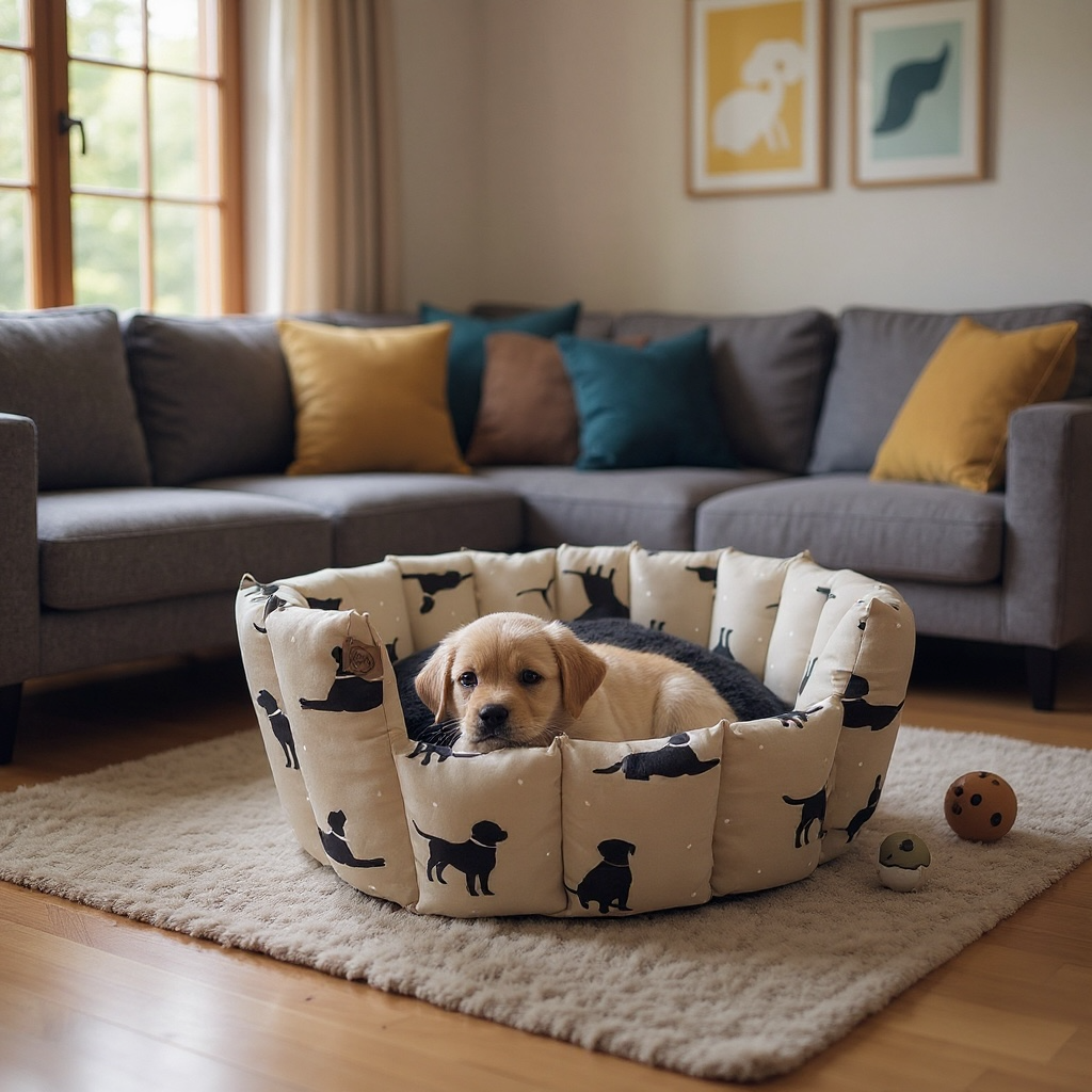 Luxury Handcrafted Pocket Sided Cotton Dog/Pet Bed - The Walter Collection
