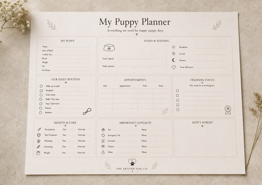 My Puppy Planner — A3 Puppy Wall Planner | Pack of 5