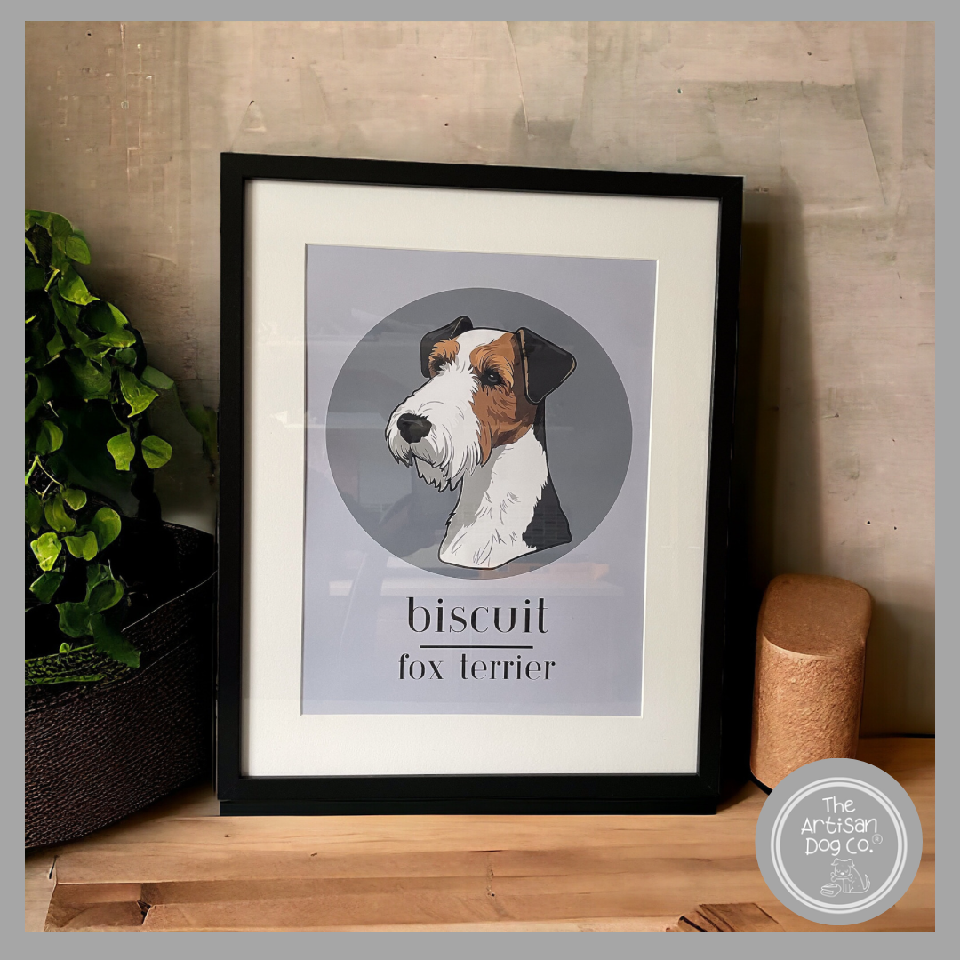 Personalised Dog Breed Portrait (digital, printed or framed)