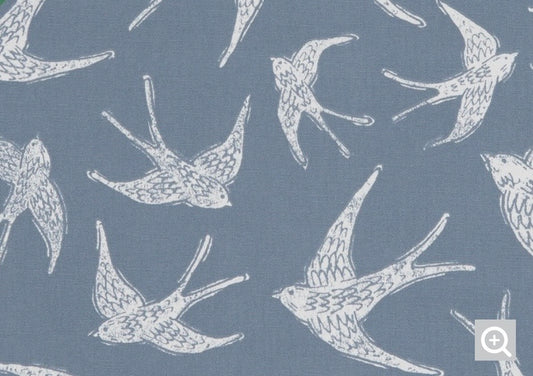 Swallow Song Collection | Luxury Handcrafted Cotton Pocket Sided Pet/Dog Bed - Swallow Print 100% Cotton