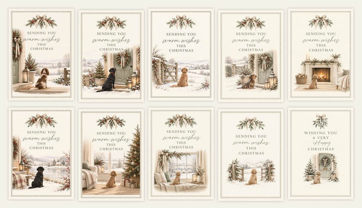 The Christmas Dog Collection – Set of 10 Luxury Christmas Cards