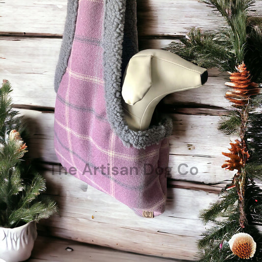 Handcrafted, luxury puppy/small dog carrier/Sling - The Dartmoor Heather Collection - optional personalisation