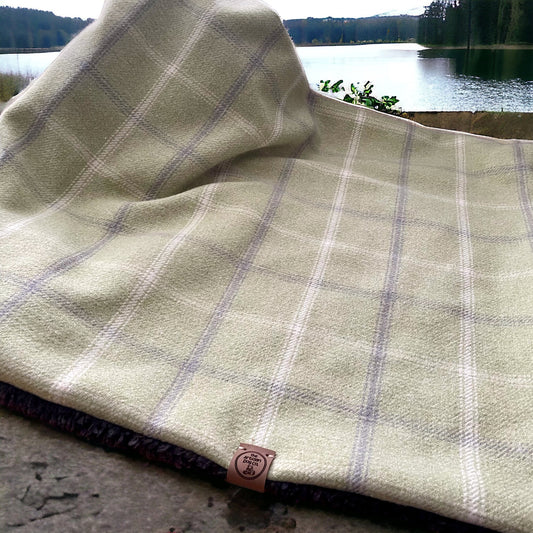 Luxury Handcrafted Killerton Green Dog/pet Blanket