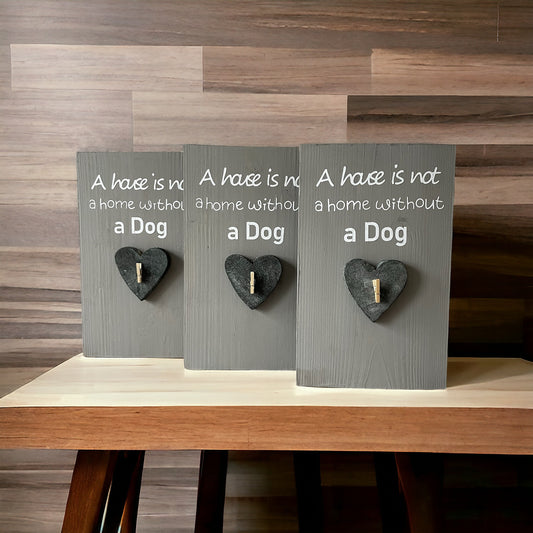 Wooden Dog Quote Photo Holder