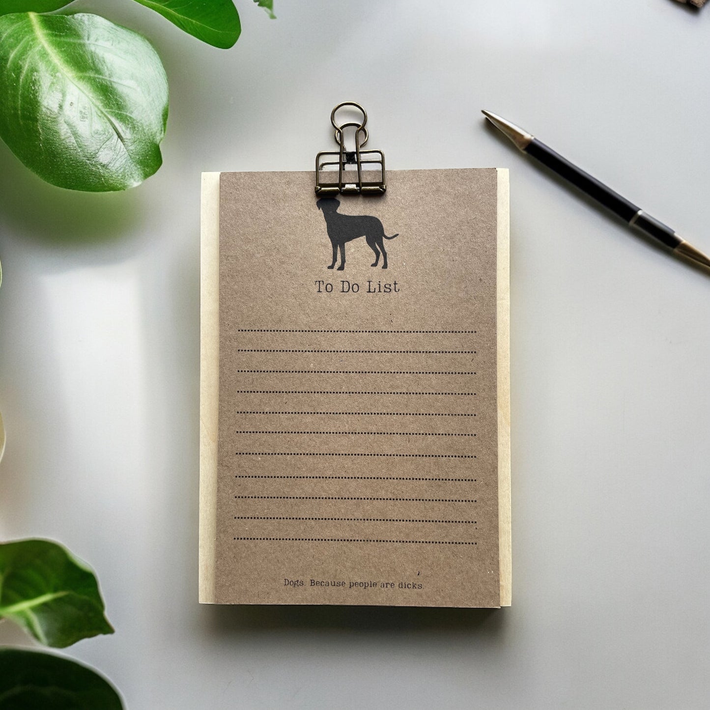 Dog Lover To Do Lists on Clipboard