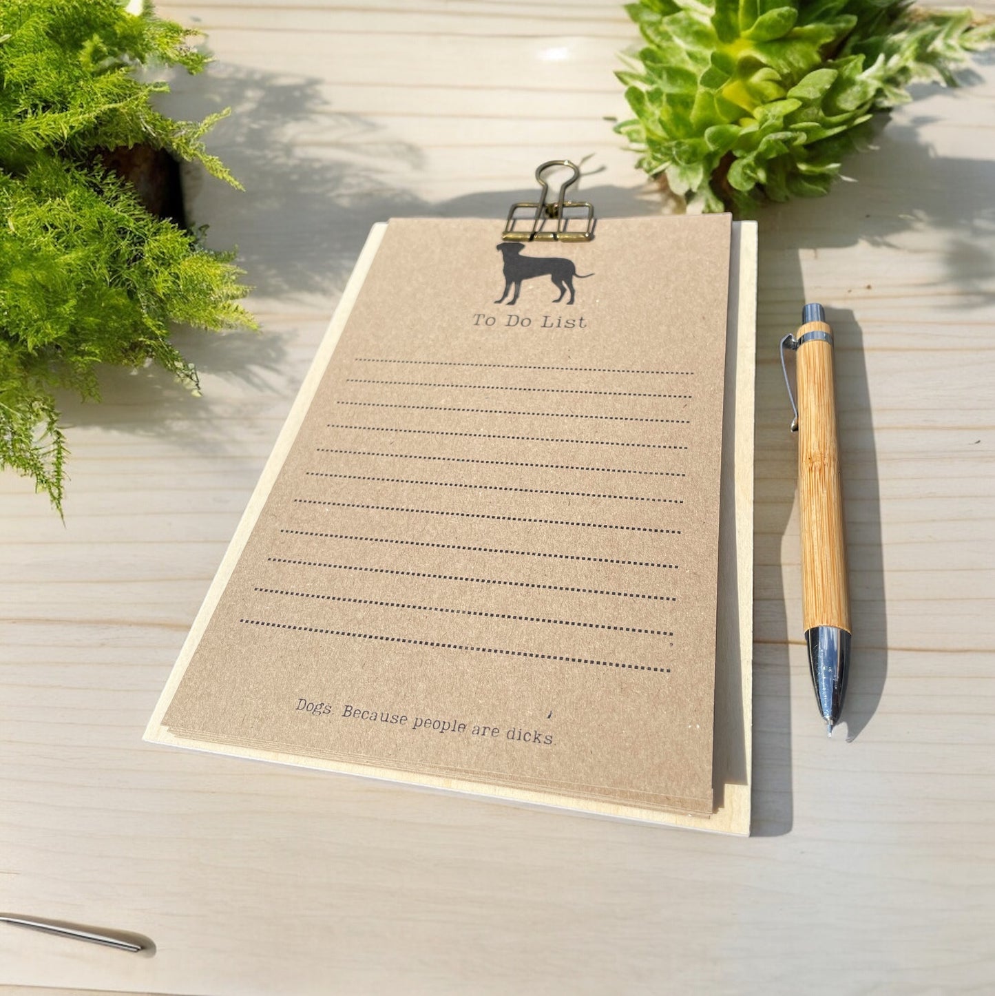 Dog Lover To Do Lists on Clipboard