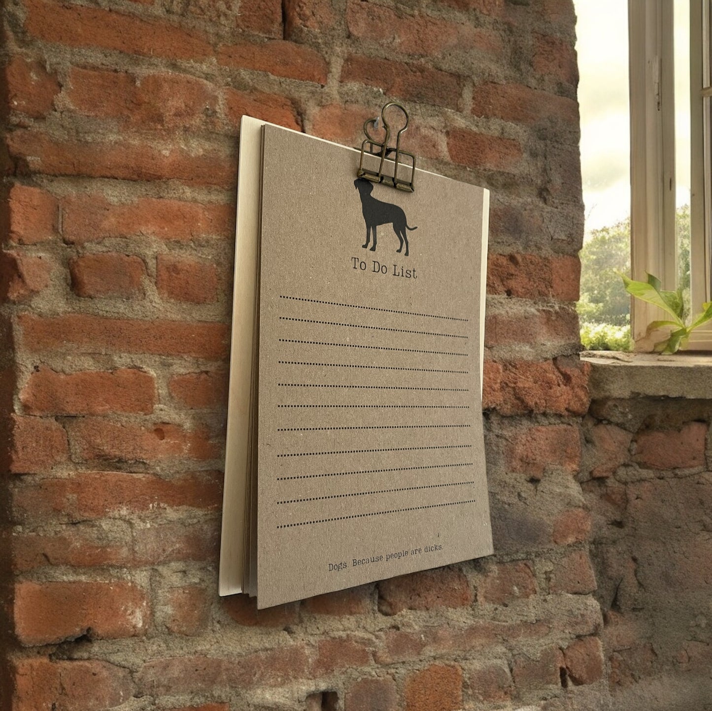 Dog Lover To Do Lists on Clipboard