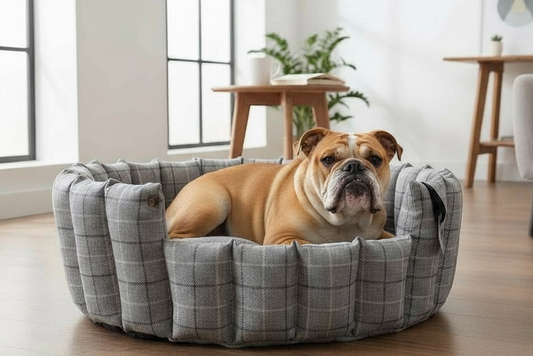Luxury Handcrafted Pocket Sided Dog/Pet Bed - Harris Collection