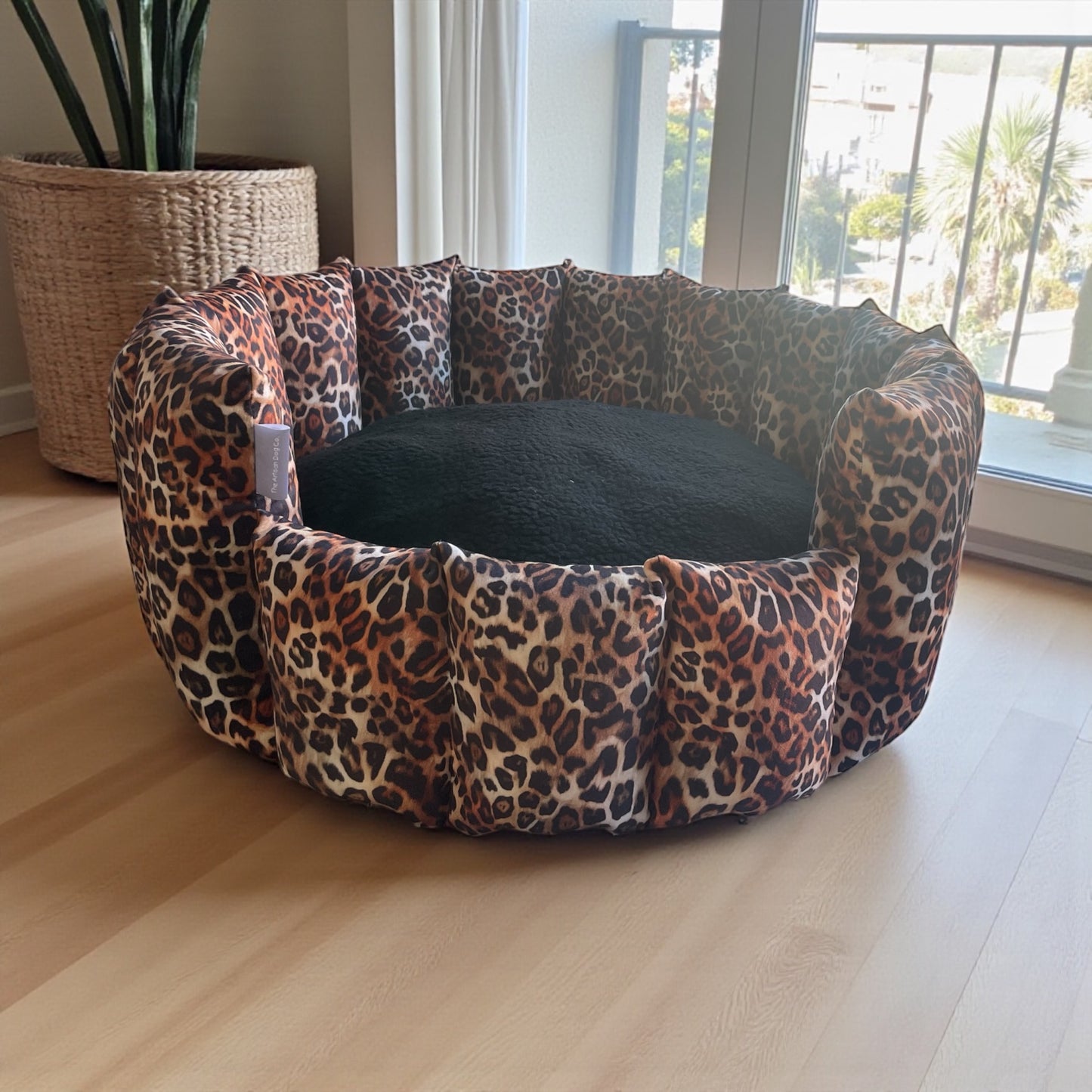 Leopard Print Pocket Sided Dog/Pet Bed