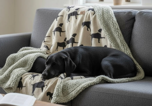 Handcrafted Luxury Dog Blanket - The Walter Collection Dog Print