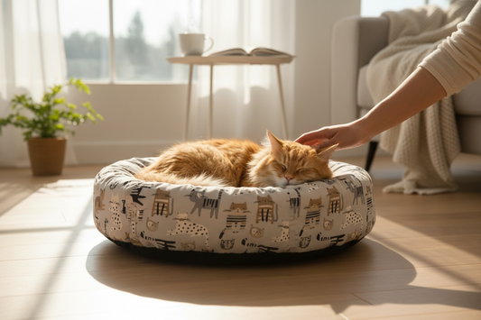 Luxury Handmade Donut Cat Bed