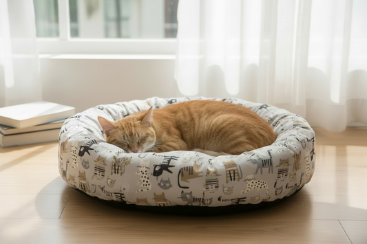 Luxury Handmade Donut Cat Bed