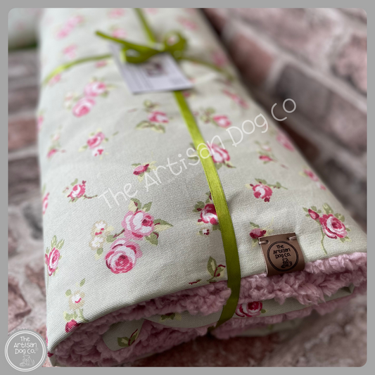 Luxury Handcrafted Dog Blanket - Dolly Collection Floral