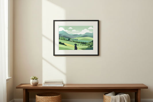 Dog in Nature Prints - different sizes