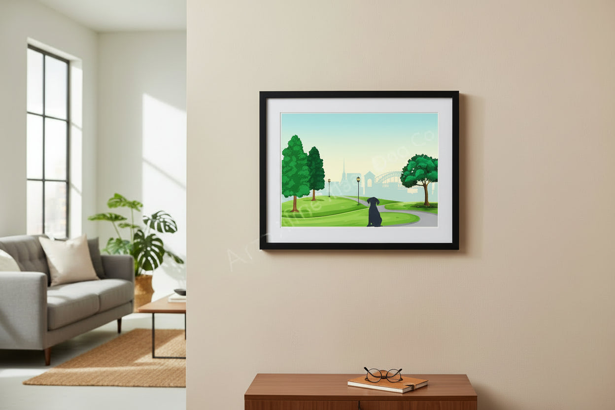 Dog in Nature Prints - different sizes