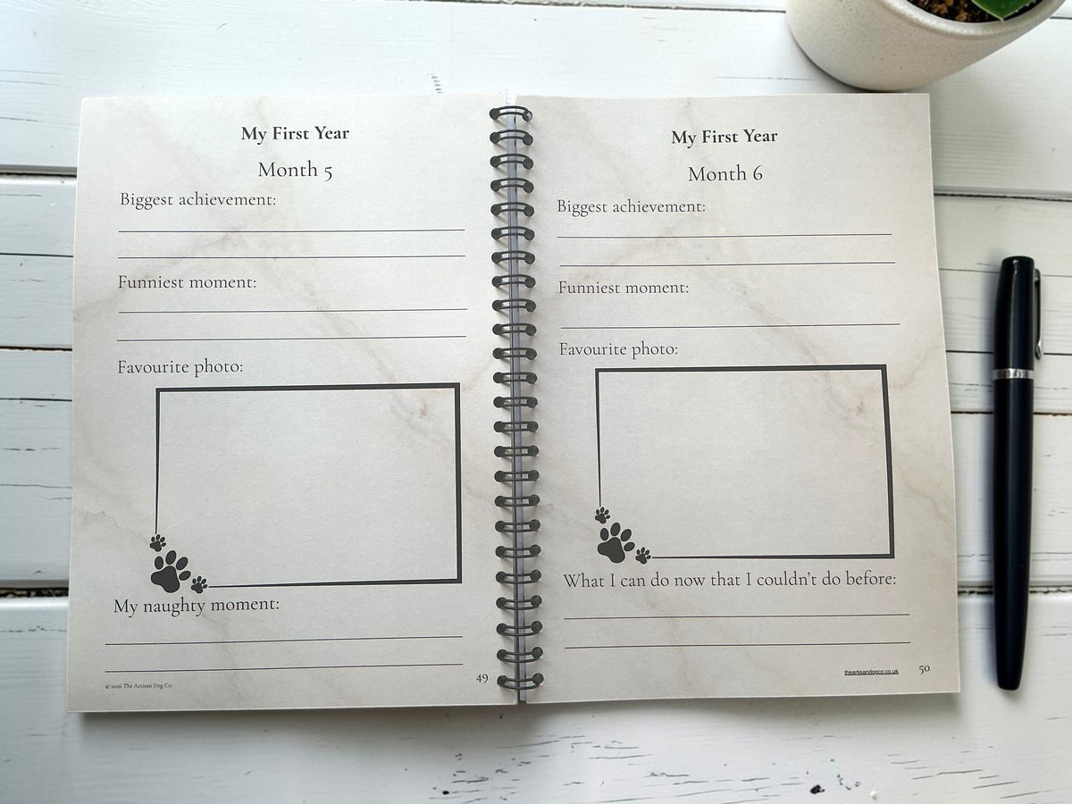 My Puppy Journal | A Keepsake for Their First Year