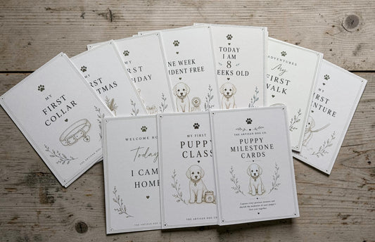 Puppy Milestone Cards | A Beautiful Record of Their First Year